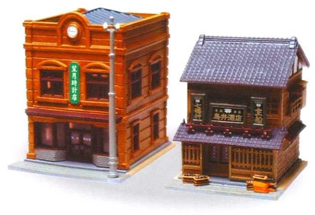 時計店・酒屋 2 プラモデル (トミーテック 建物コレクション （ジオコレ） No.223177) 商品画像_1