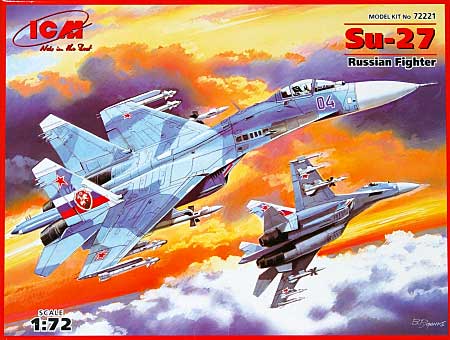 ロシア Su-27 フランカー プラモデル (ICM 1/72 エアクラフト プラモデル No.72221) 商品画像