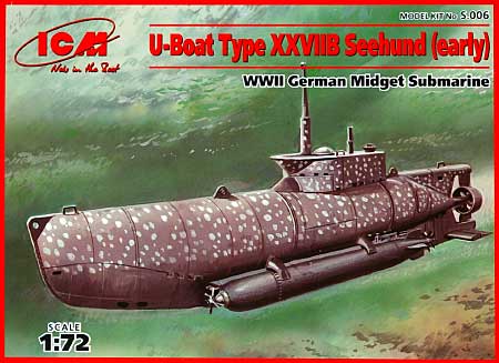 ドイツ Uボート 27B ゼーフント 初期型 プラモデル (ICM 1/72 シップ＆ボート No.S.006) 商品画像