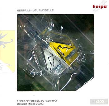 ミラージュ 2000C フランス空軍 第2戦闘航空団 第2戦闘飛行隊 コート・ドール 完成品 (ヘルパ herpa Wings （ヘルパ ウイングス） No.552776) 商品画像
