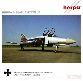 F-4F ファントム2 ドイツ空軍 第71戦闘航空団 創設50周年記念 リヒトフォーフェン 完成品 (ヘルパ herpa Wings （ヘルパ ウイングス） No.552806) 商品画像