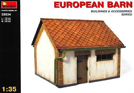 ヨーロッパの納屋 プラモデル (ミニアート 1/35 ビルディング＆アクセサリー シリーズ No.35534) 商品画像