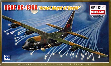 AC-130A アズラエル エンジェル オブ デス プラモデル (ミニクラフト 1/144 軍用機プラスチックモデルキット No.14593) 商品画像