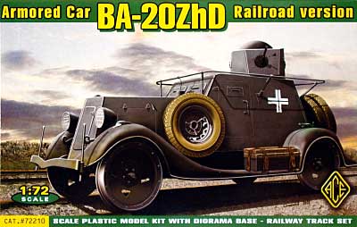 ソ連 BA-20ZhD 鉄道警戒装甲車 プラモデル (エース 1/72 ミリタリー No.72210) 商品画像