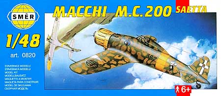 マッキ M.C.200 サエッタ戦闘機 プラモデル (スメール 1/48 エアクラフト プラモデル No.0820) 商品画像