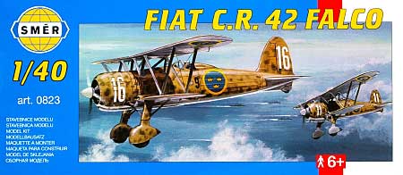 フィアット C.R.42 ファルコ 複葉戦闘機 プラモデル (スメール 1/48 エアクラフト プラモデル No.0823) 商品画像
