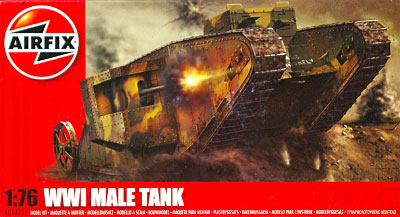WW1 メール戦車 (雄型戦車) プラモデル (エアフィックス 1/76 AFV No.A01315) 商品画像