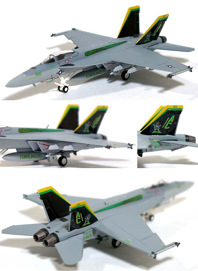 F/A-18E スーパーホーネット VFA-105 ガンスリンガーズ AC400 CAGバード 第3空母航空団 オシアナ基地 (ハイビジ) 完成品 (ホーガンウイングス M-SERIES No.6276) 商品画像_1