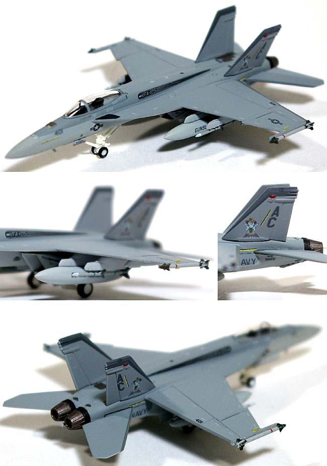 F/A-18E スーパーホーネット VFA-105 ガンスリンガーズ AC401 COバード 第3空母航空団 オシアナ基地 (ハイビジ) 完成品 (ホーガンウイングス M-SERIES No.6283) 商品画像_1