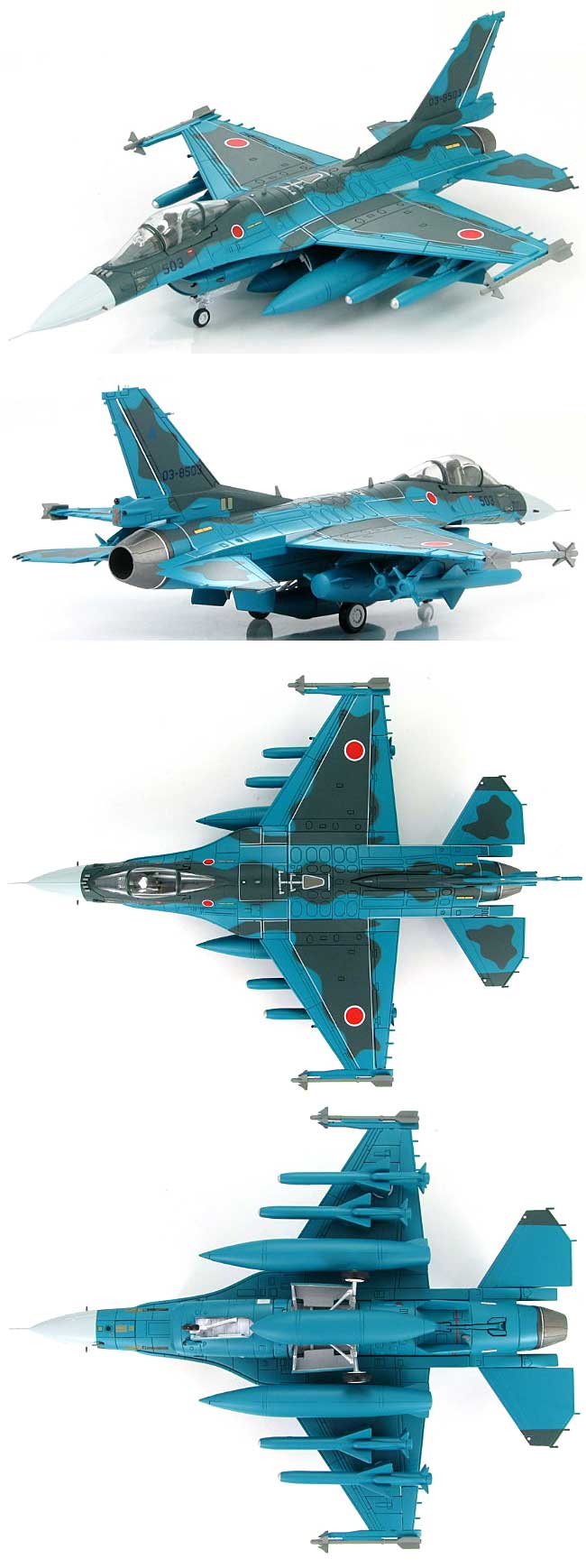 F-2A 支援戦闘機 第3航空団 第3飛行隊 三沢基地 完成品 (ホビーマスター 1/72 エアパワー シリーズ （ジェット） No.HA2701) 商品画像_2