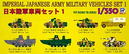 日本陸軍車両セット1 ディテール (ピットロード  No.TB001) 商品画像