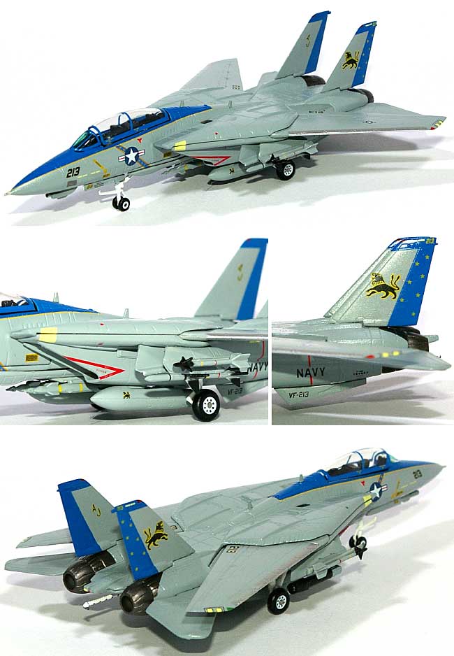 Ｆ-14D トムキャット U.S.NAVY VF-213 ブラックライオンズ 完成品 (ダロン ウイングド ファイターズ No.CS10012) 商品画像_1