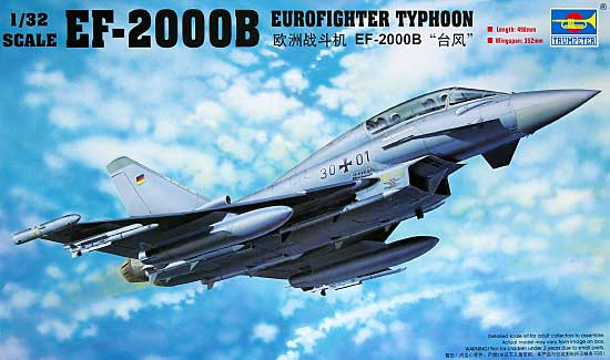 EF-2000B ユーロファイタータイフーン 複座型 プラモデル (トランペッター 1/32 エアクラフトシリーズ No.02279) 商品画像