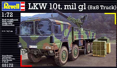 MAN 10t mil gl 8×8 トラック プラモデル (レベル 1/72 ミリタリー No.03172) 商品画像