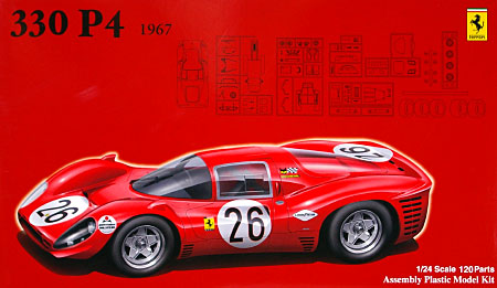 フェラーリ 330P4 1967年 デイトナ 3位入賞 26号車仕様 プラモデル (フジミ 1/24 ヒストリックレーシングカー シリーズ No.034) 商品画像