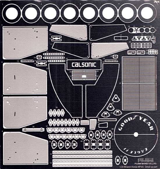 マクラーレン ホンダ MP4/6 専用 エッチングパーツ エッチング (フジミ ディテールアップパーツ No.007) 商品画像_1