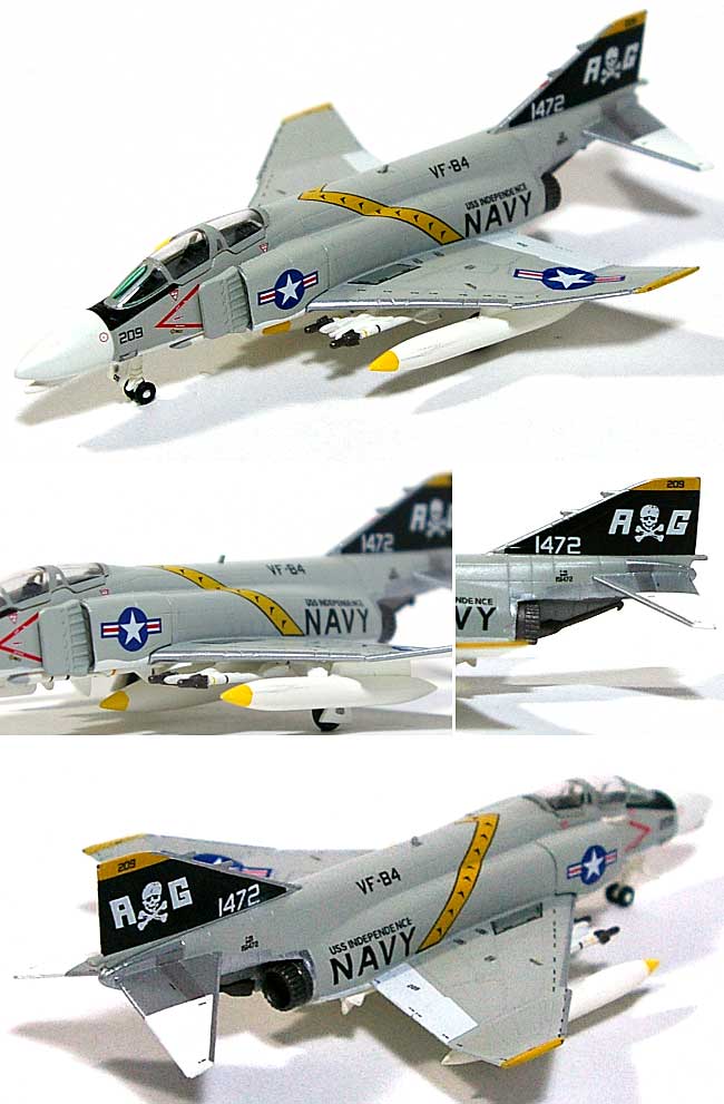 F-4B ファントム 2 VF-84 ジョリーロジャース AG209 (CVA-62 空母インデペンデンス) 完成品 (ホーガンウイングス M-SERIES No.6481) 商品画像_1