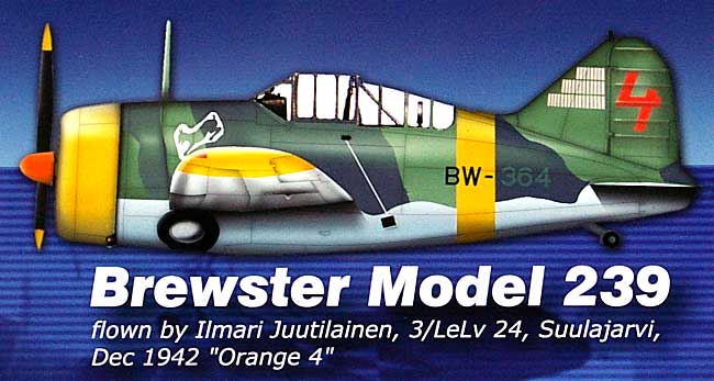 B-239 バッファロー ブルーステル フィンランド空軍 完成品 (ホビーマスター 1/48 エアパワー シリーズ （レシプロ） No.HA7009) 商品画像_1