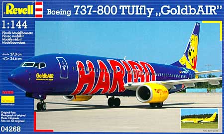 ボーイング B737-800 TUIfly GoldbAIR プラモデル (レベル 1/144 旅客機 No.04268) 商品画像