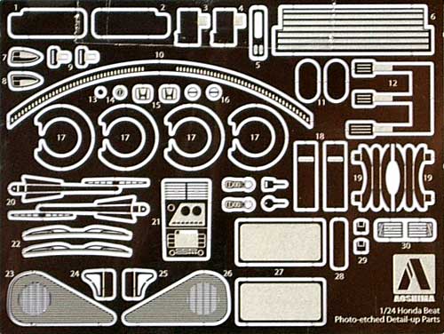 ビート (エッチングパーツ & メタルシール付) プラモデル (アオシマ 1/24 ザ・ベストカーGT No.旧046) 商品画像_1