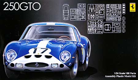 フェラーリ 250GTO エクスペリメンタル 1962年 ル・マン 24時間 6位 仕様 プラモデル (フジミ 1/24 ヒストリックレーシングカー シリーズ No.035) 商品画像