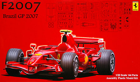 フェラーリ F2007 ブラジルグランプリ 2007年 プラモデル (フジミ 1/20 GPシリーズ No.旧GP011) 商品画像
