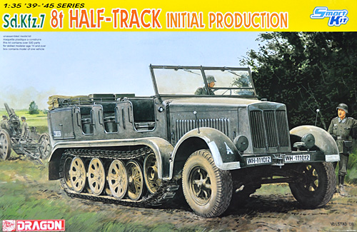 Sd.Kfz.7 8t ハーフトラック 極初期生産型 プラモデル (ドラゴン 1/35 39-45 Series No.旧6466) 商品画像