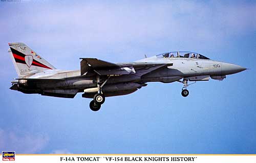 F-14A トムキャット VF-154 ブラックナイツ ヒストリー プラモデル (ハセガワ 1/48 飛行機 限定生産 No.09884) 商品画像