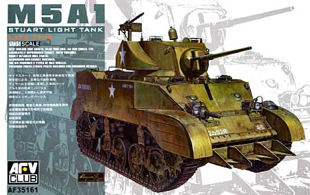 M5A1 軽戦車 後期型 プラモデル (AFV CLUB 1/35 AFV シリーズ No.AF35161) 商品画像
