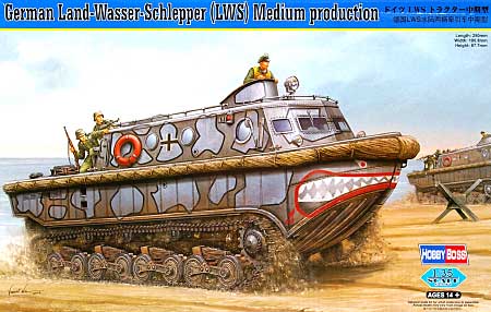 ドイツ LWS 水陸両用トラクター 中期型 プラモデル (ホビーボス 1/35 ファイティングビークル シリーズ No.82433) 商品画像