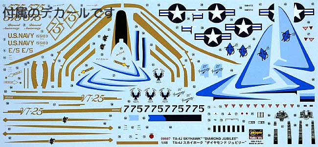 TA-4J スカイホーク ダイヤモンド ジュビリー プラモデル (ハセガワ 1/48 飛行機 限定生産 No.09887) 商品画像_1