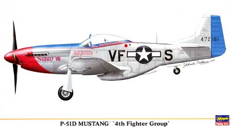 P-51D ムスタング 第4戦闘航空群 プラモデル (ハセガワ 1/48 飛行機 限定生産 No.09886) 商品画像