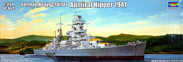 ドイツ海軍 重巡洋艦 アドミラル・ヒッパー プラモデル (トランペッター 1/350 艦船シリーズ No.05317) 商品画像