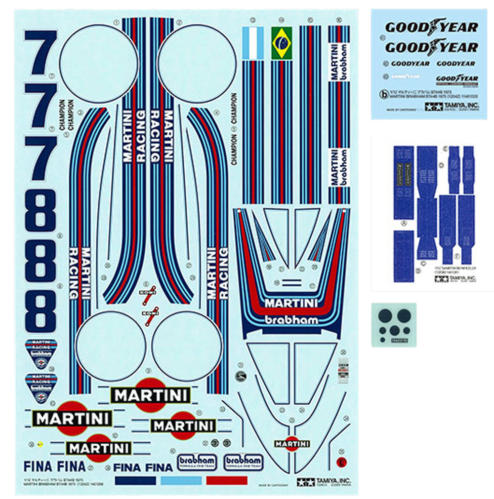 マルティーニ ブラバム BT44B 1975 プラモデル (タミヤ 1/12 ビッグスケールシリーズ No.042) 商品画像_1