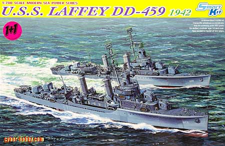 U.S.S. ベンソン級駆逐艦 ラフェイ (DD-459) (2隻セット) プラモデル (サイバーホビー 1/700 Modern Sea Power Series No.7086) 商品画像