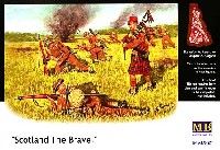 イギリス 歩兵4体 スコットランド兵 ほふく前進 バグパイプ付 (Scotland The Brave！)