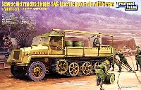 WW2 ドイツ 重国防軍牽引車 (sWS) 貨物運搬型 (ミニアート社製フィギュア5体付属)