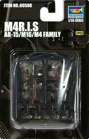M4 R.I.S AR-15/M16/M4ファミリー プラモデル (トランペッター 1/35 ウェポンシリーズ No.00508) 商品画像