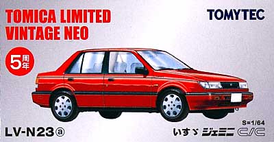 いすゞ ジェミニ C/C (赤) ミニカー (トミーテック トミカリミテッド ヴィンテージ ネオ No.LV-N023a) 商品画像