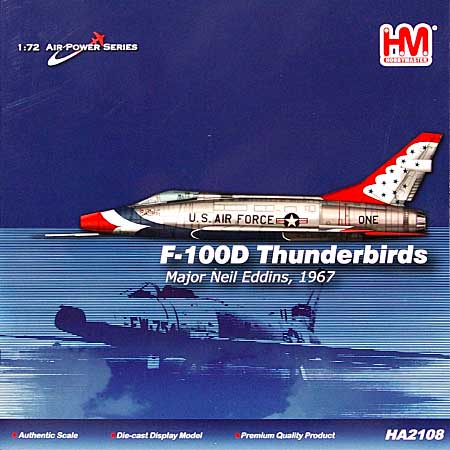 F-100D スーパーセイバー サンダーバーズ 完成品 (ホビーマスター 1/72 エアパワー シリーズ （ジェット） No.HA2108) 商品画像