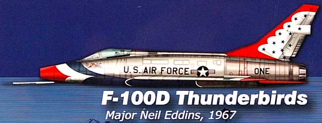 F-100D スーパーセイバー サンダーバーズ 完成品 (ホビーマスター 1/72 エアパワー シリーズ （ジェット） No.HA2108) 商品画像_1