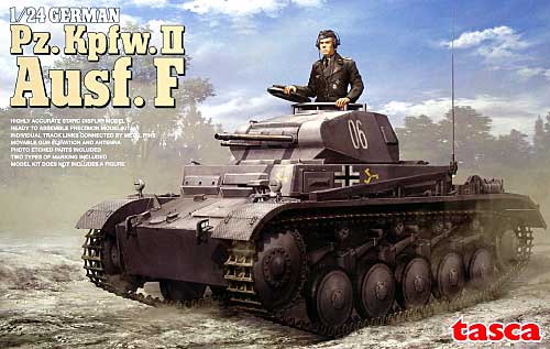 ドイツ 2号戦車 F型 (Pz.Kpfw.2 Ausf.F) プラモデル (アスカモデル 1/24 プラスチックモデルキット No.24-001) 商品画像