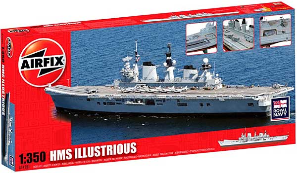 イギリス空母 イラストリアス プラモデル (エアフィックス Launches ＆ Ships No.A14201) 商品画像