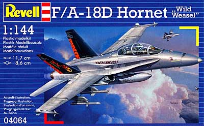 F/A-18D ホーネット ワイルド ヴィーゼル プラモデル (レベル 1/144 飛行機 No.04064) 商品画像
