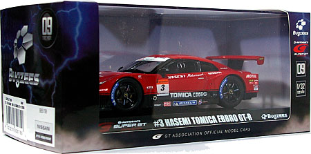 #3 HASEMI TOMICA EBBRO GT-R 2009 ミニカー (Bugzees SUPER GT 2009 シリーズ No.BB515B) 商品画像