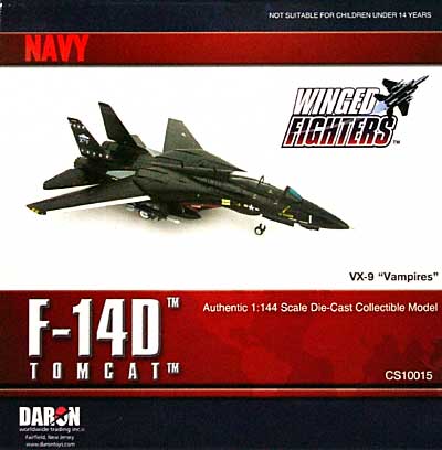 Ｆ-14D トムキャット U.S.NAVY VX-9 ヴァンパイアズ2003 完成品 (ダロン ウイングド ファイターズ No.CS10015) 商品画像