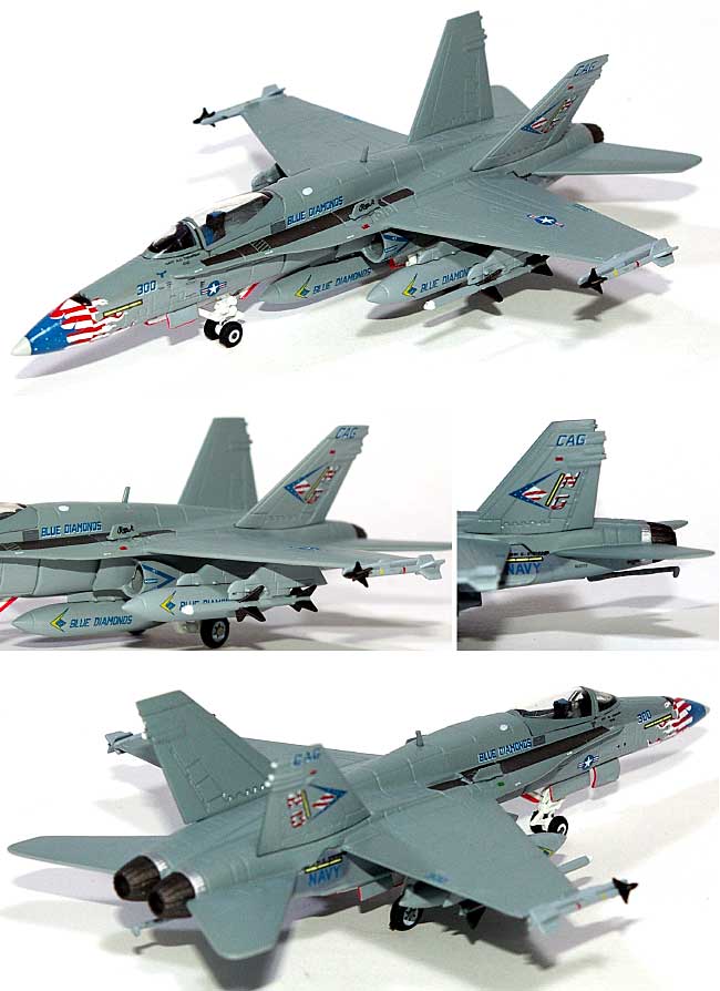 Ｆ-18C ホーネット U.S.NAVY VFA-146 ブルーダイヤモンズ 完成品 (ダロン ウイングド ファイターズ No.CS10016) 商品画像_1