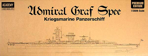 ドイツ戦艦 アドミラルグラフシュペー (エッチングパーツ付：限定版) プラモデル (アカデミー 艦船・船舶 No.14104) 商品画像