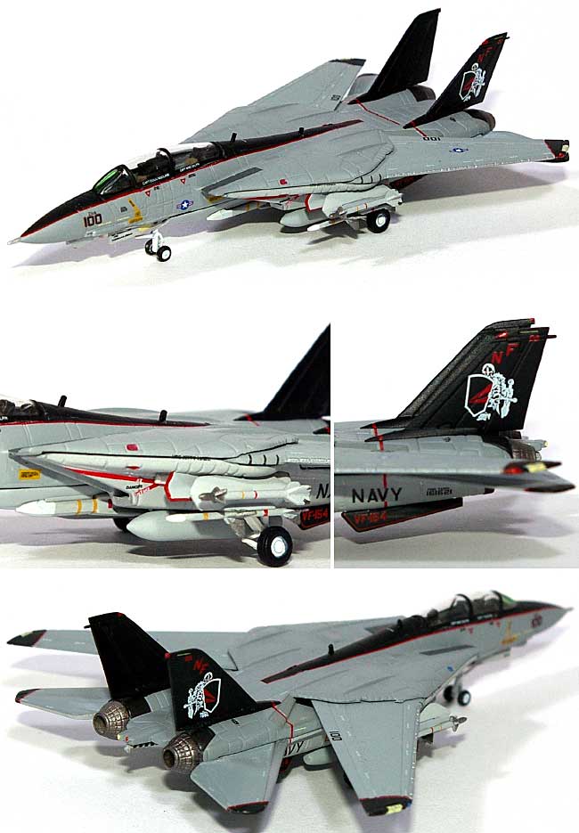 F-14A トムキャット アメリカ海軍 VF-154 ブラックナイツ・ミレニアム CAGバード USS インディペンデンス 厚木基地 NF100 完成品 (ホーガンウイングス M-SERIES No.6597) 商品画像_1