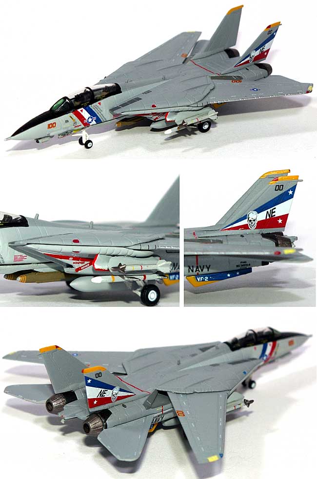 F-14D トムキャット アメリカ海軍 VF-2 バウンティハンターズ CAGバード USS コンステレーション NE100 完成品 (ホーガンウイングス M-SERIES No.6672) 商品画像_1